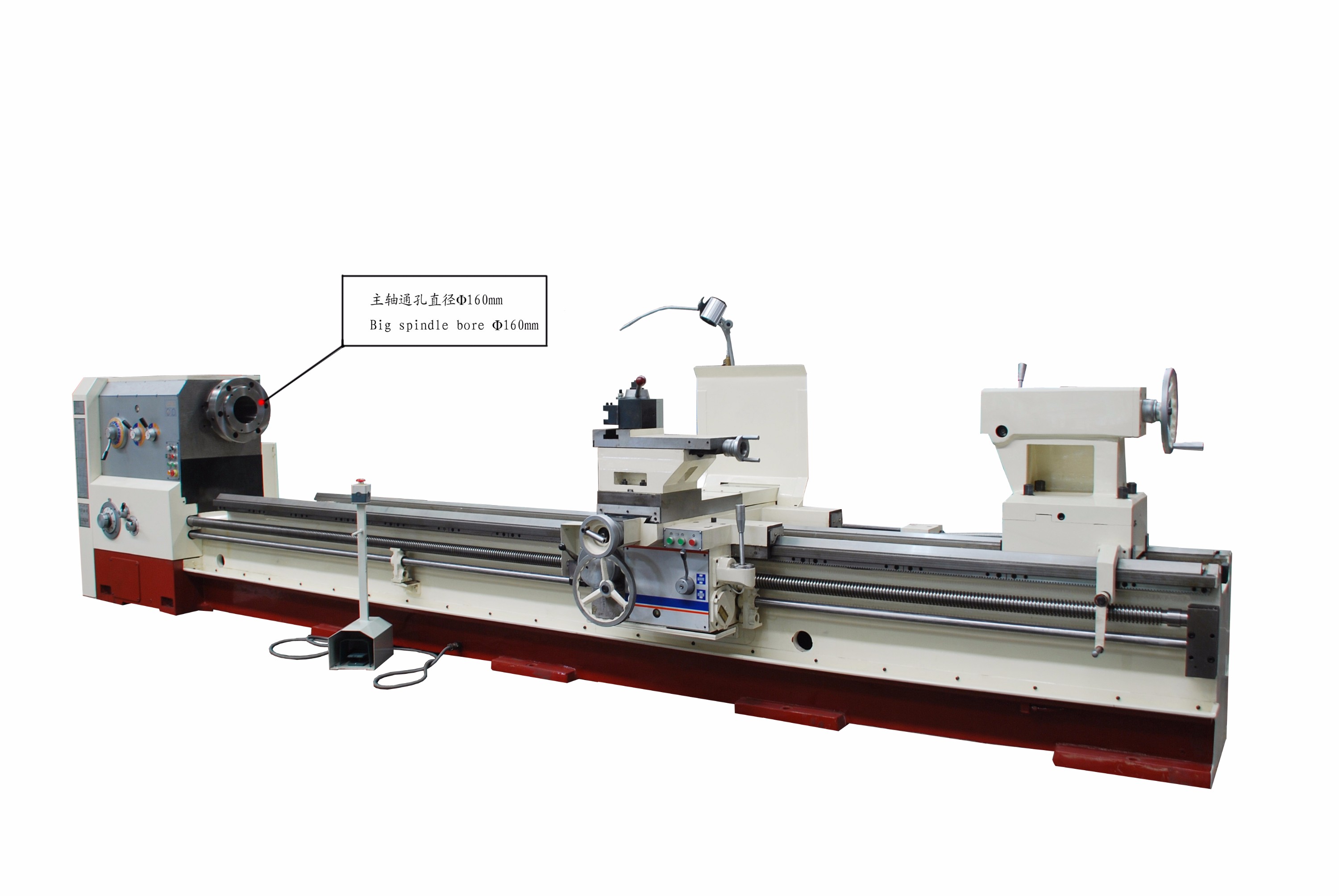 160mm spindle lathe machine
