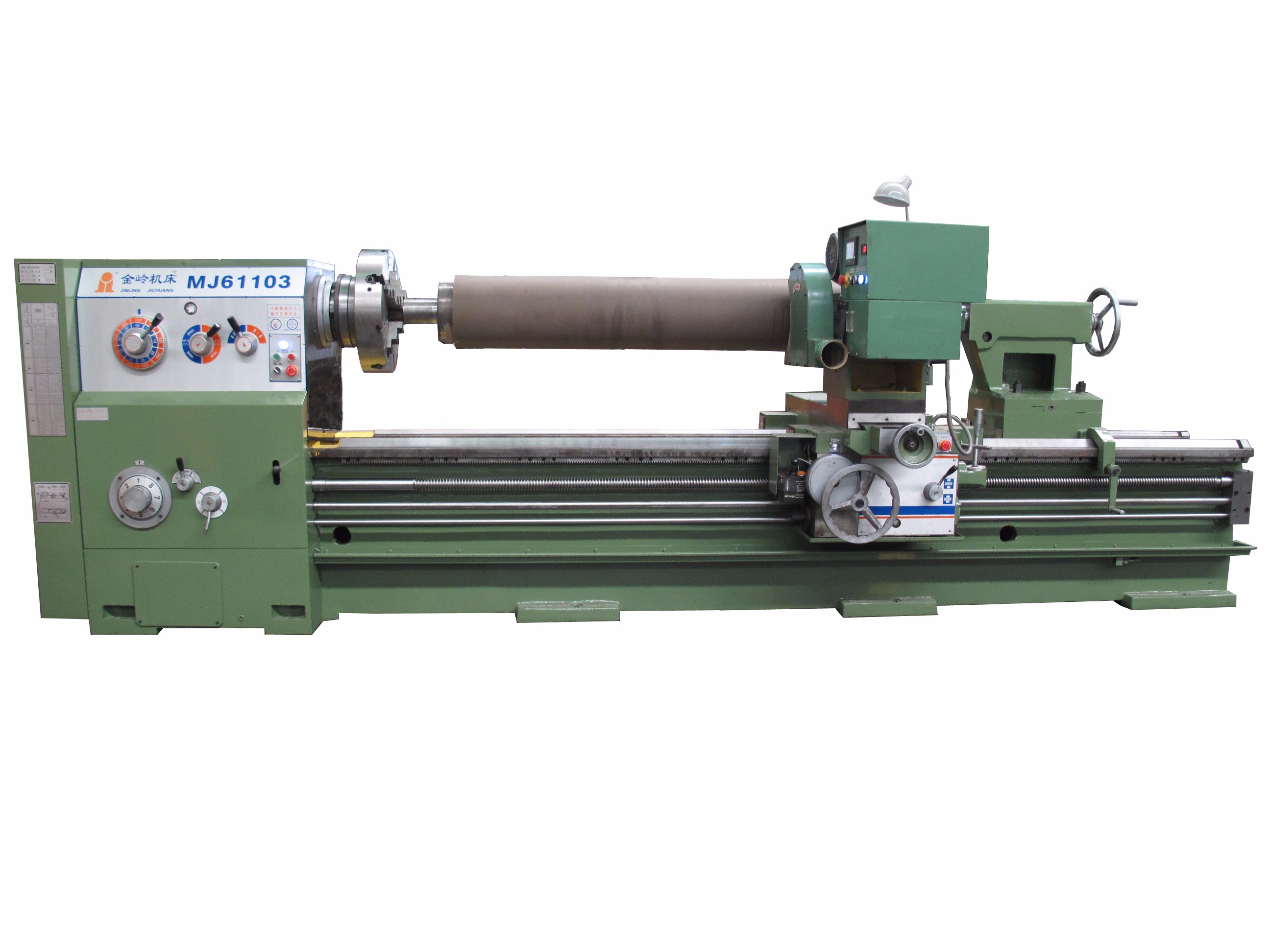 Rubber roller grinding machine